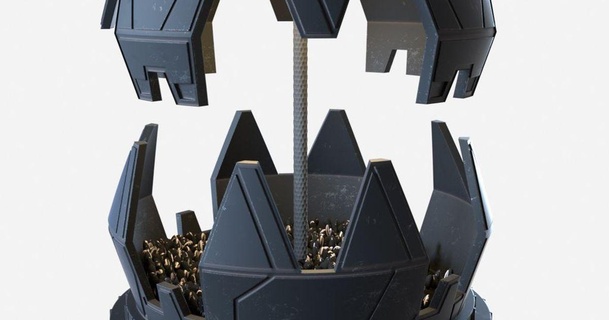 Vogel Feeder Darth Vaders Meditation Kammer groebi 3D Modelle Haushalt Haustiere Krieg Sterne thingiverse Vader Vogelfütterer 3d print model - Mito3D