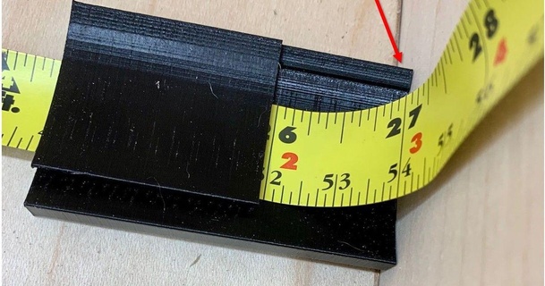 tape measure clip inside corners full loaf 3D Models Hobby & Makers Tools corner length measuring tapemeasure 3d print model - Mito3D