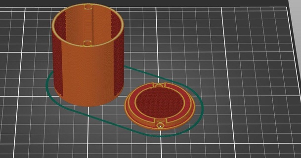 Spule Trockenmittel Halter Unterstützung keiran solaris 3D Modelle Drucker Zubehör Trockenmittelhalter Trockenmittelbehälter 3d print model - Mito3D