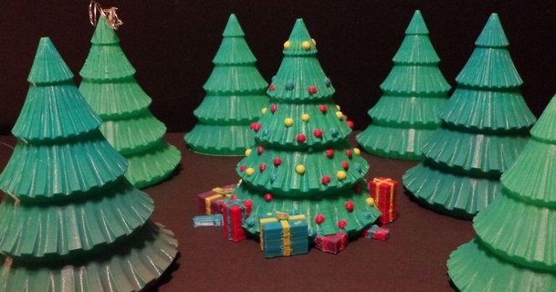 multi part Weihnachten Baum Gallaghersart 3D Modelle Kunst Design Designs nsfw thingiverse Weihnachtsbaum 3d print model - Mito3D