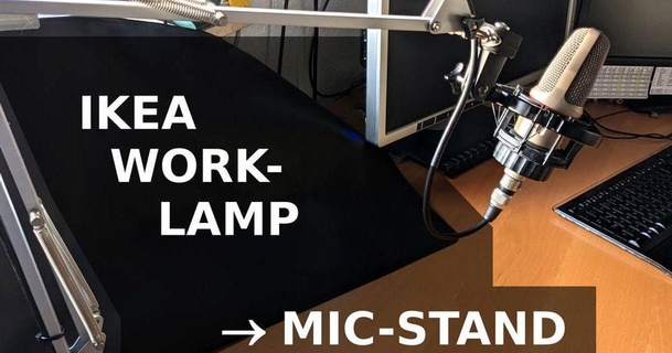 Ikea iş Lamba mic stand tertial yapıcı kız 3D modeller ev halkı ofis mikrofon standı 3d print model - Mito3D