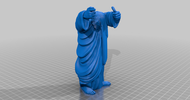 compañero Cristo cuerpo regordete 3D modelos mundo escaneos personas thingiverse 3d print model - Mito3D