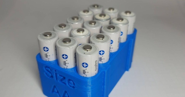 pil Kutu boyut aa pmw0508 3D modeller ev halkı ekipman batarya tutucu kapağı kutusu akü 3d print model - Mito3D