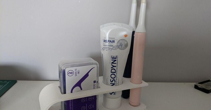 Dental Hygiene Veranstalter benji download frei stl Modell Printablescom 3d Modelle Haushalt Badezimmer Zahnseide Zahnbürste Zahnpasta Xiaomi sensoryne 3d print model - Mito3D