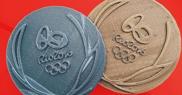 olympics medal - rio 2016 3dbrooklyn 3D Models Art & Design 2D Plates Logos thingiverse 3d print model - Mito3D