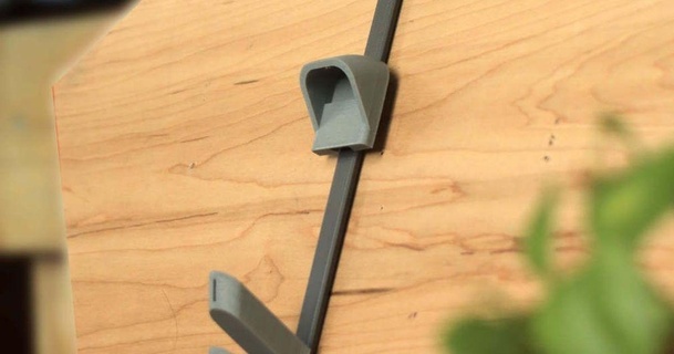 wall cleat bar 3dbrooklyn 3D Models Household Other House Equipment hook planter mount wallmount 3d print model - Mito3D