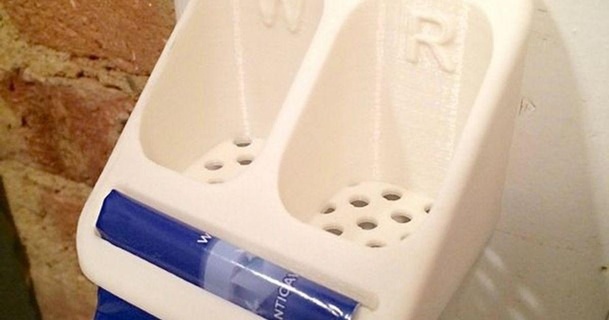 diş fırçası macunu Kulp destek 3dbrooklyn 3D modeller ev halkı banyo şeytani tutacağı 3d print model - Mito3D