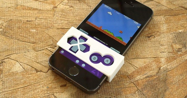 Game Boy Taste Frontplatte iPhone gba4ios 3dbrooklyn 3D Modelle Gadgets Mario Nintendo thingiverse 3d print model - Mito3D