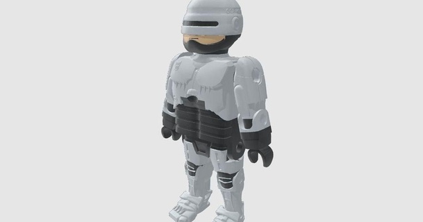 robocop playmobil madsoul3d 3D modelos juguetes juegos robot modelo thingiverse 3d print model - Mito3D