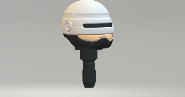 playmobil robocop head madsoul3d 3D Models Toys & Games Other thingiverse 3d print model - Mito3D