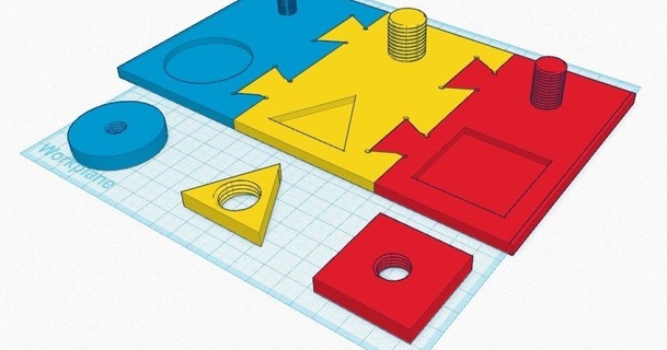 giocattolo viti noccioline forme madsoul3d 3D Modelli giocattoli Giochi bambino vite thingiverse 3d print model - Mito3D