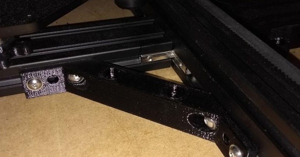 9cm diagonal brace - 55mm screw holes 17mm joon chor 3D Models Printers Other Printer Parts & Upgrades thingiverse tevotarantula framebrace 3d print model - Mito3D