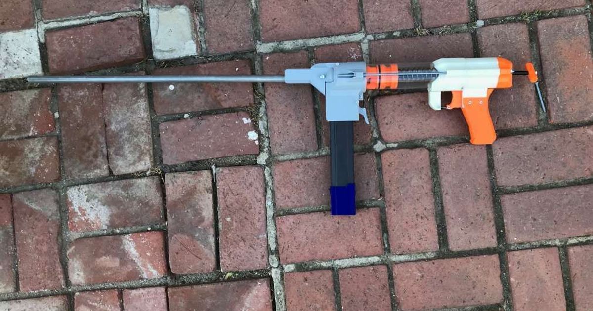 nte series 10 blaster noreason 3D Models Toys & Games Outdoor nerf nerfgun retaliator thingiverse nerfmod 3D print model - Mito3D