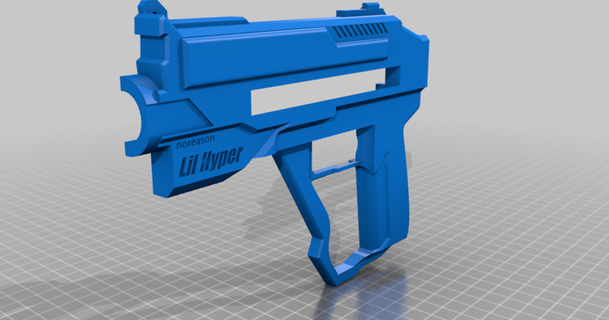 improved lil hyper v3 noreason 3D Models Toys & Games Outdoor nerf nerfgun pistol thingiverse nerfmod 3d print model - Mito3D