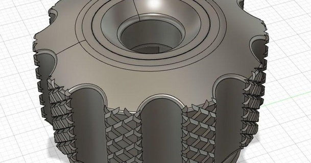 knurled ender 3 v2 belt tensioner knob parametric fusion 360 scarypug 3D Models Printers Creality Parts & Upgrades fusion360 creality 3d print model - Mito3D