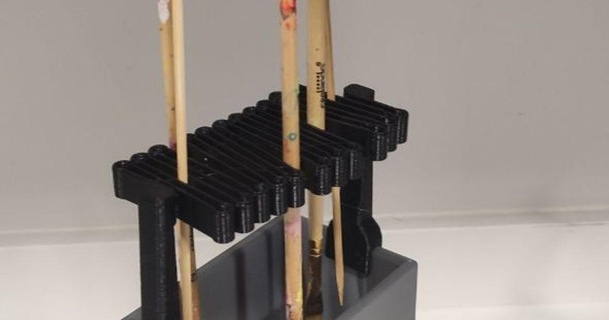 pencil cup brush hanger donpablete 3D Models Art & Design Other Designs cupholder brushholder 3d print model - Mito3D