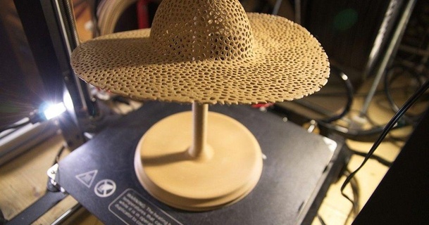 voronoi hat jewelry stand unwohlpol 3D Models Fashion Women sombrero thingiverse jewelryholder 3d print model - Mito3D