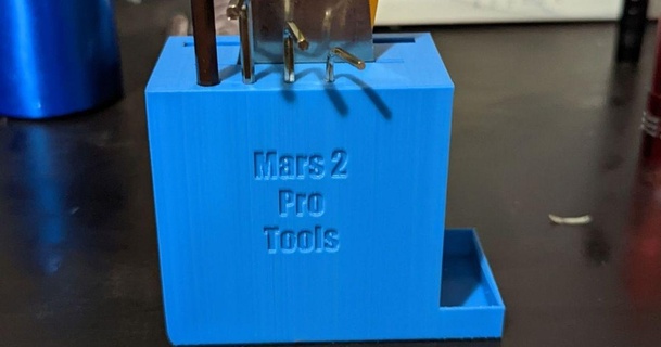 Marte 2 Pro herramienta estante soporte superhechos 3D modelos impresoras accesorios organización portaherramientas resiniper elegoo 3d print model - Mito3D