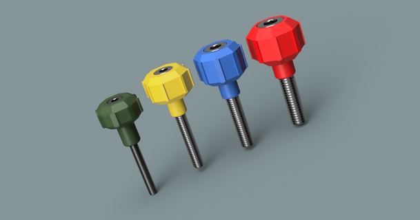 m3-m8 thumbscrews elothan 3D Models Hobby & Makers Tools knob tool knobs home screw 3d print model - Mito3D