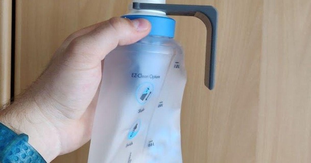 Rucksack Wasser Flasche Clip Mutter 3D Modelle Sport draussen 32mm Flaschenclip frei Katadyn 3d print model - Mito3D