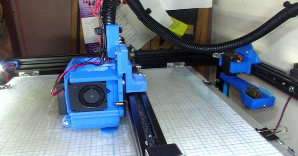creality ender 5 plus twin ring blower duct 3d try outs 3D Models Printers Creality Parts & Upgrades fan crealityender5plus 3d print model - Mito3D