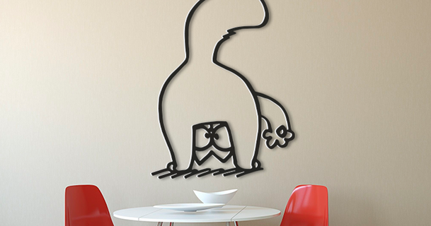 Simon'ın kedi mishkin2 3D modeller Sanat tasarım Wall mounted 3d print model - Mito3D