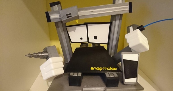 snapmaker compañero instantáneo neil3dprints 3D modelos juguetes juegos acción cifras estatuas escritorio gracioso cnc adorable tonto 3d print model - Mito3D