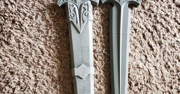 Skyrim acier dague gaine blackheartconstructs 3D modèles costumes accessoires cosplay général 3d print model - Mito3D