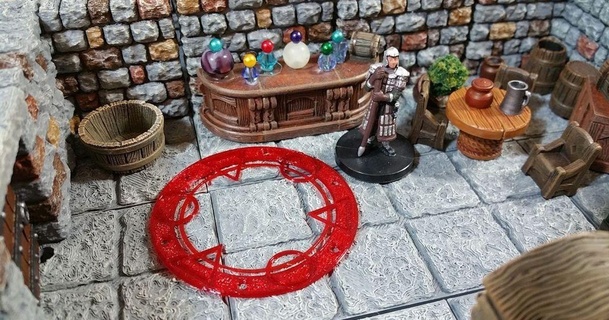 miniature arcane circle cdcrockett 3D Models Toys & Games Other gaming dungeonsanddragons rpg thingiverse dndminiature 3d print model - Mito3D