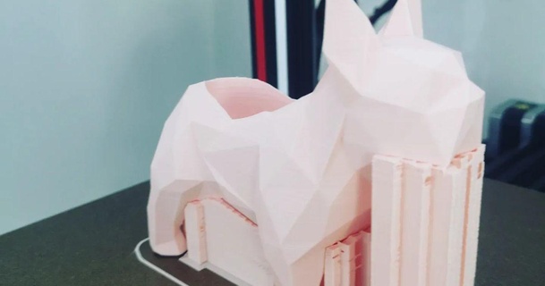 Französisch Bulldogge Vase eng3dworld hcandeias 3D Modelle Haushalt draussen Garten 3d print model - Mito3D