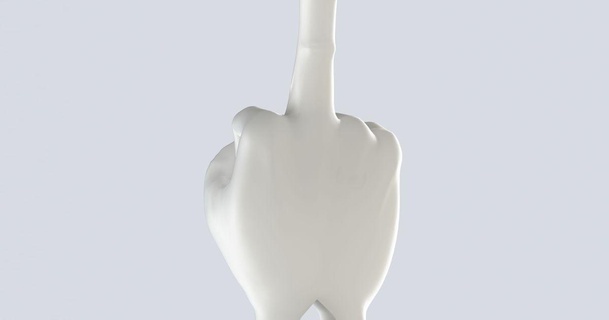 pequeño medio dedo llavero juanbenzo 3D modelos artilugio mano 3d print model - Mito3D