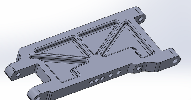 barra oblicua 4x4 brazo oak1477 3D modelos pasatiempo hacedores RC robótica traxxas traxxasslash 3d print model - Mito3D