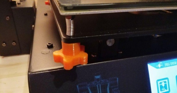 anycubic mega nylock letto livello regolatore cdn stampa 3D Modelli stampanti parti aggiornamenti thingiverse anycubici3mega bedleveling 3d print model - Mito3D