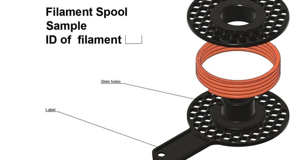 prusament carrete filamento muestra 3dp mamsih 3D modelos impresoras accesorios hexágono petg concurso 3d print model - Mito3D