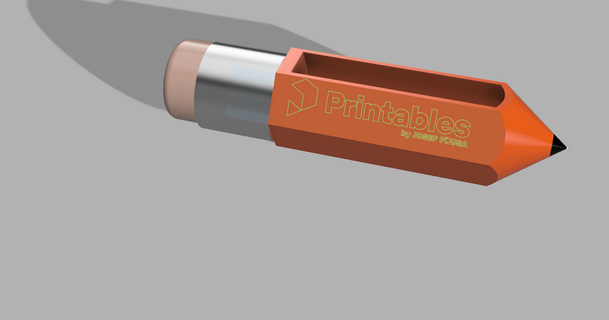 atarracado lápis caneta suporte tom anderson real neo 3D modelos casa escritório 3d print model - Mito3D