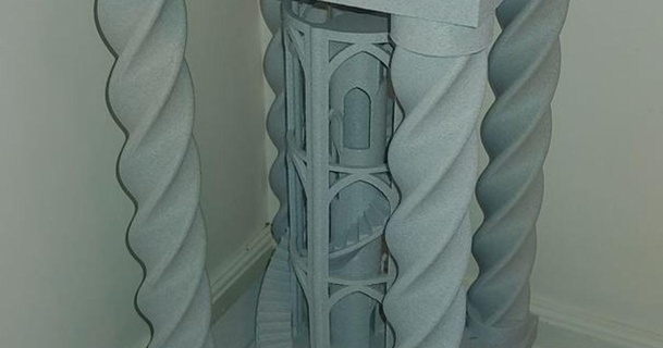 fin table spirale escaliers cannon660 3D modèles Ménage vivant chambre 3d print model - Mito3D