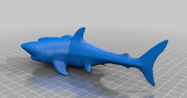 3 headed génial blanc requin dingoboy 3D modèles monde scans animaux chose universelle 3headed 3d print model - Mito3D