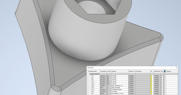 Dreieck Knopf Erfinder parametriert Joe Jankowiak 3D Modelle Hobby Macher Werkzeuge Knöpfe 3d print model - Mito3D