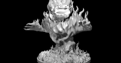 fire elemental updated mz4250 download free stl model printablescom 3d models toys & games board 3d print model - Mito3D