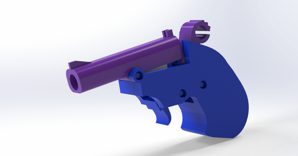 real mans pistol printbits 3D Models Hobby & Makers Other Ideas gun 3d print model - Mito3D