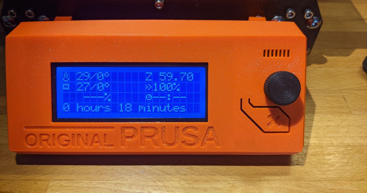 Prusa lcd Steuerung Knopf Corvell 3D Modelle Drucker Teile Upgrades 3D print model - Mito3D