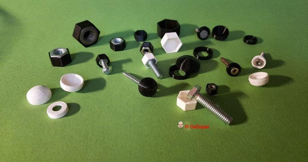 decorativo tapas empulgueras nueces tornillos dedoper 3D modelos pasatiempo hacedores ideas decoración nuez anillo 3d print model - Mito3D