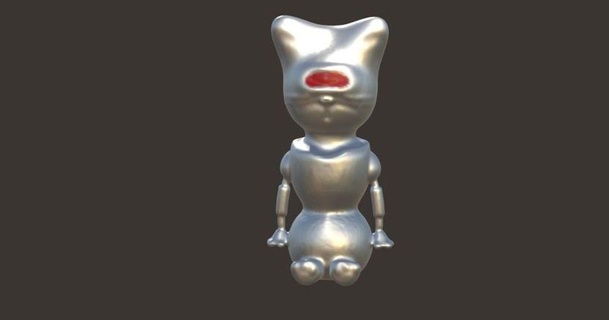 robot gato supremo 3D modelos juguetes juegos acción cifras estatuas 3d print model - Mito3D