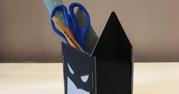 pencil holder batman oxa 3D Models Household Office pencilholder 3d print model - Mito3D