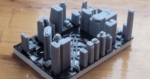 Filadelfia orizzonte genericlifeform 3D Modelli mondo scansioni architettura urbanistica philly thingiverse 3d print model - Mito3D