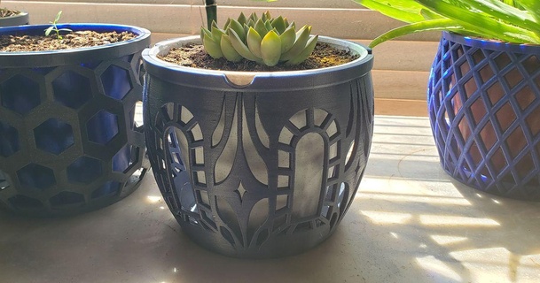 window star - large plant pot strider varun 3D Models Household Outdoor & Garden planter 3d print model - Mito3D