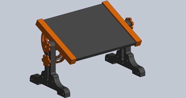 drafting table print gofishrd 3D Models Household Other House Equipment printable blueprint 3d print model - Mito3D