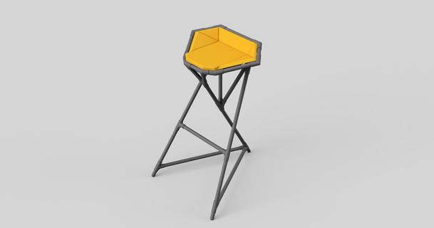 trigon bar taburete jpug 3D modelos casa vivo habitación 3d print model - Mito3D