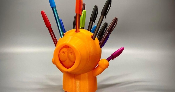 kenny mccormic pen pencil holder christheviolanerd 3D Models Household Office office pencilpot pencils 3d print model - Mito3D