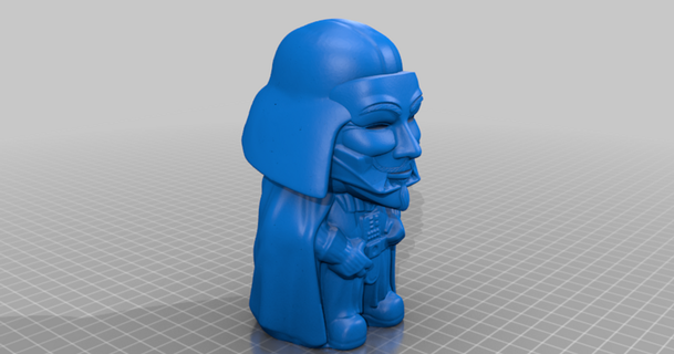 anônimo Vader pensar demasiado us 3D modelos passatempo fabricantes Ideias thingiverse 3d print model - Mito3D
